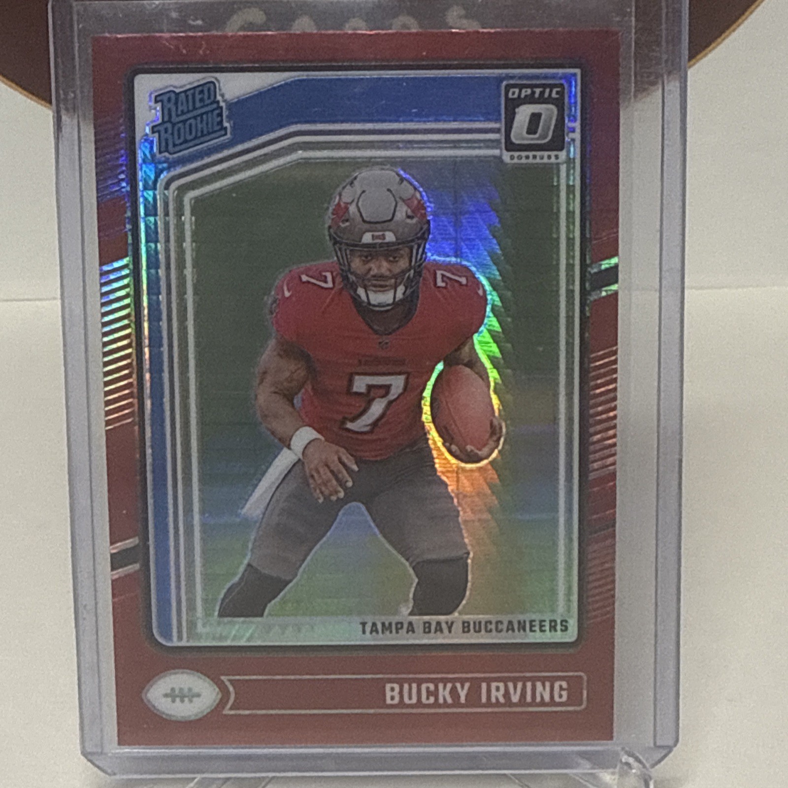 2024 Panini Donruss Optic -Bucky Irving #216 Red Hyper Prizm (RC) SSP RARE