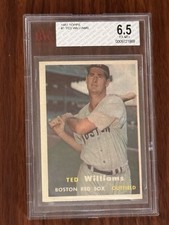 1957 Topps Ted Williams # 1 Red Sox Beckett BVG 6.5