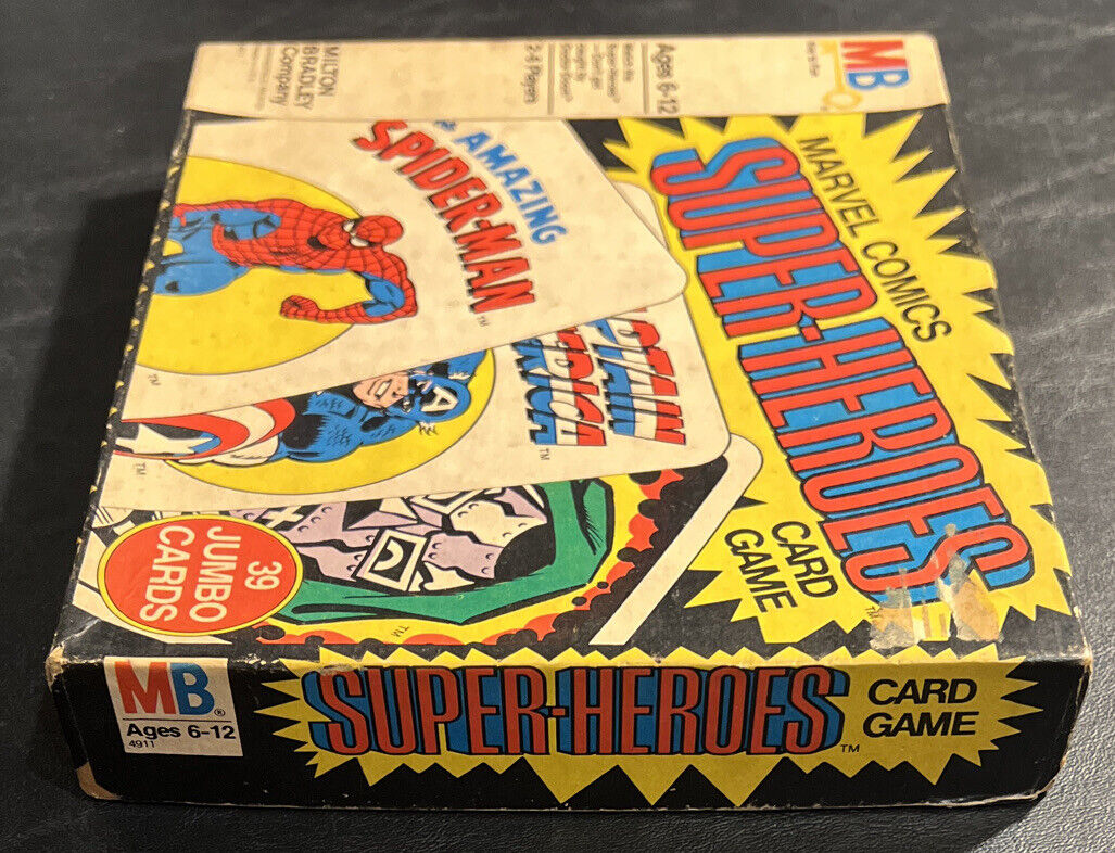 1978 Marvel Comics Super-Heroes Card Game Complete-All 39 Cards +  Instructions