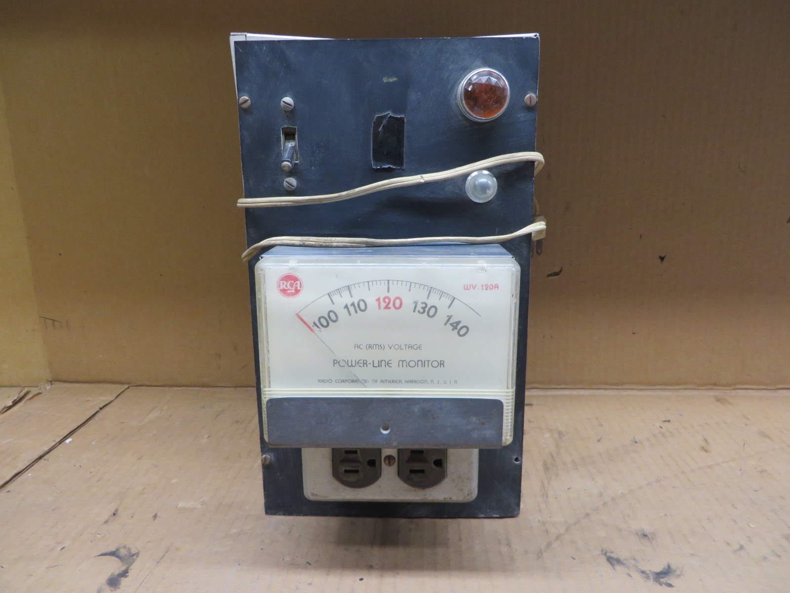 AC POWER LINE MONITOR RCA meter VINTAGE ELECTRONIC TEST EQUIPMENT eBay