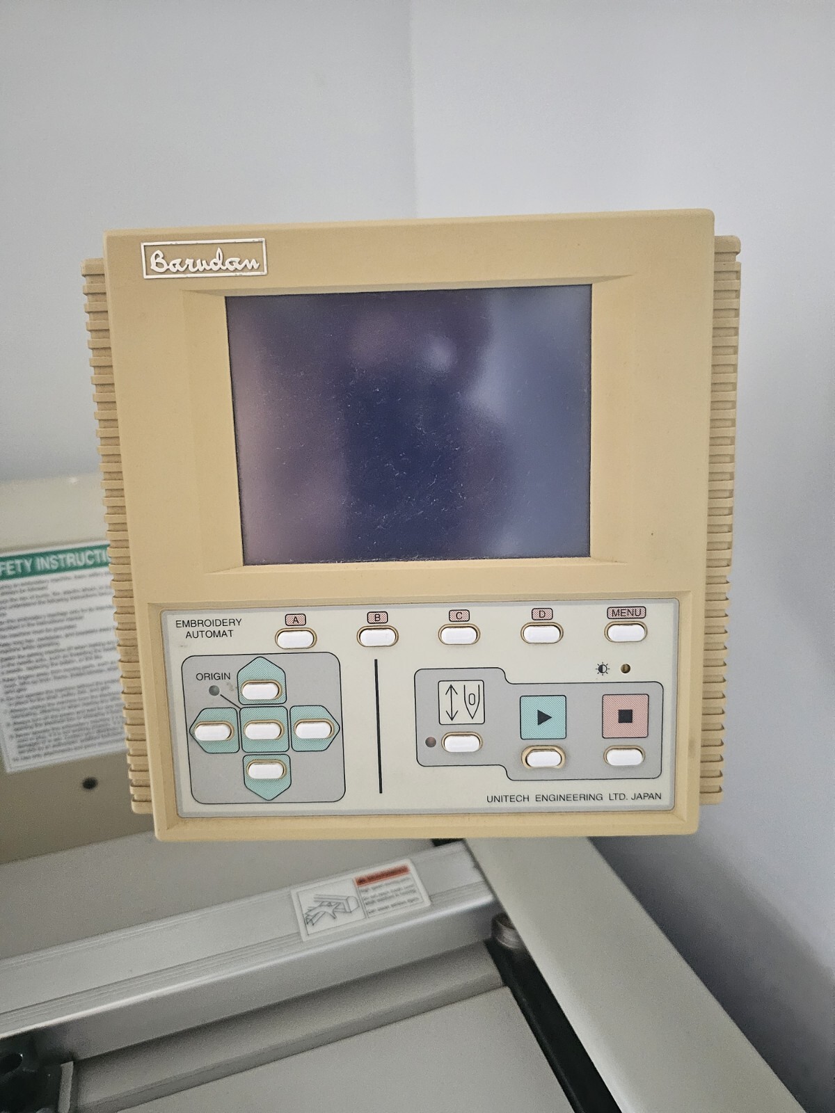 Barudan BENTZN101U commercial 9 needle embroidery machine used eBay