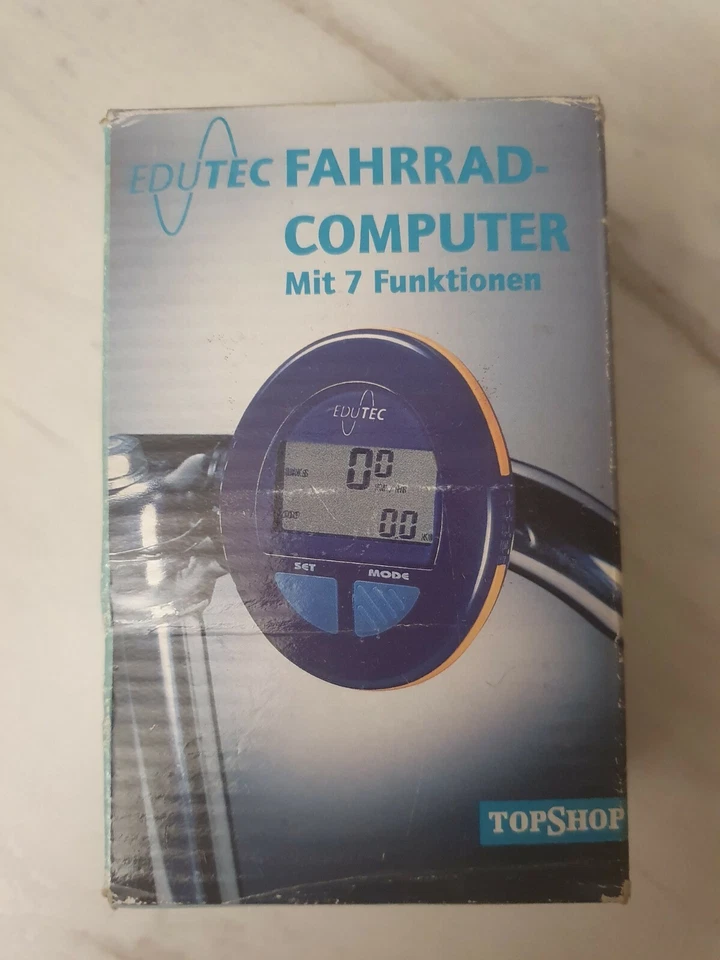 Edutec Fahrrad Computer 7 Funktionen LCD Abnehmbar Wasserdicht