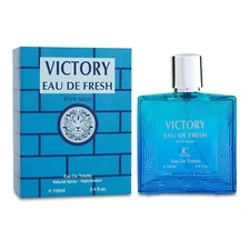 Victory Eau De Fresh Men's Cologne 3.4 Oz EDP Spray - Inspired by Versace
