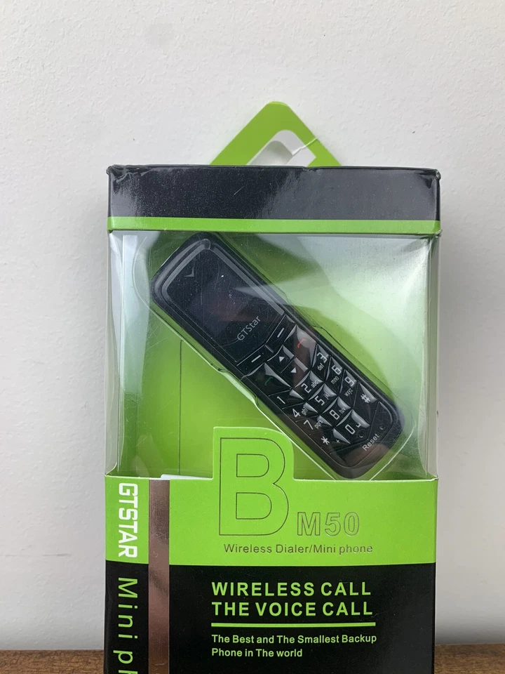 Mini Teléfono GTStar BM50 GSM Teléfono Celular Bluetooth Marcador Negro - Caja Abierta Foto 3 de 4