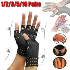 Copper Compression Gloves Hand Arthritis Wrist Support Joint Pain Relief Gloves