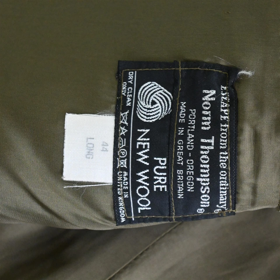 Chaqueta Blazer Abrigo Deportivo De Colección Norm Thompson 44L Marrón Cuadros Glenn Franela Inglaterra Foto 4 de 4