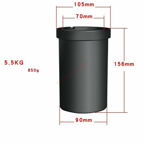 Melting 99.9% Purity Graphite Ceramic Crucible Non-stick Gold Silver Metal Smelt - Picture 8 of 30