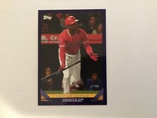 RARE PURPLE BORDER 2019 Topps Archives 1993 #288 Justin Upton LA Angels /175