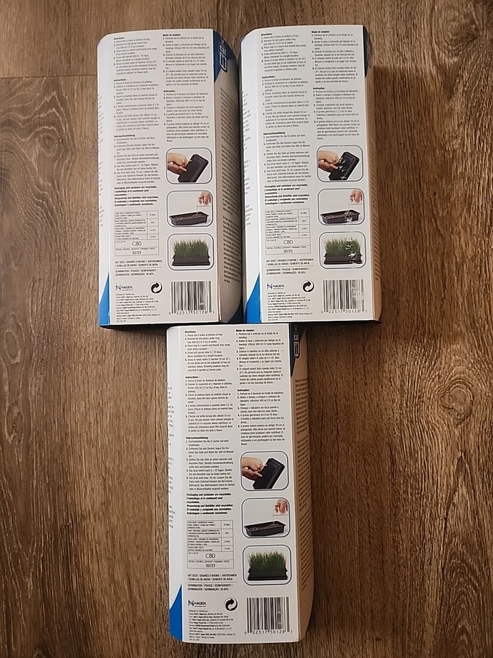 3 LOT OF CATIT CAT GRASS - 75 G (2.6 OZ) BRAND NEW  - Image 4 of 4