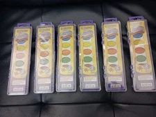 Watercolor Paints, 6 Sets Of 8 Watercolor paints, washable By Bazic