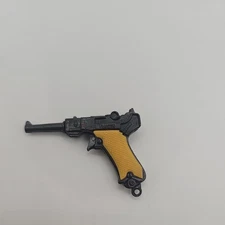 Vintage 2.25” LUGER Flintlock Pistol Made In Hong Kong KEYRING?