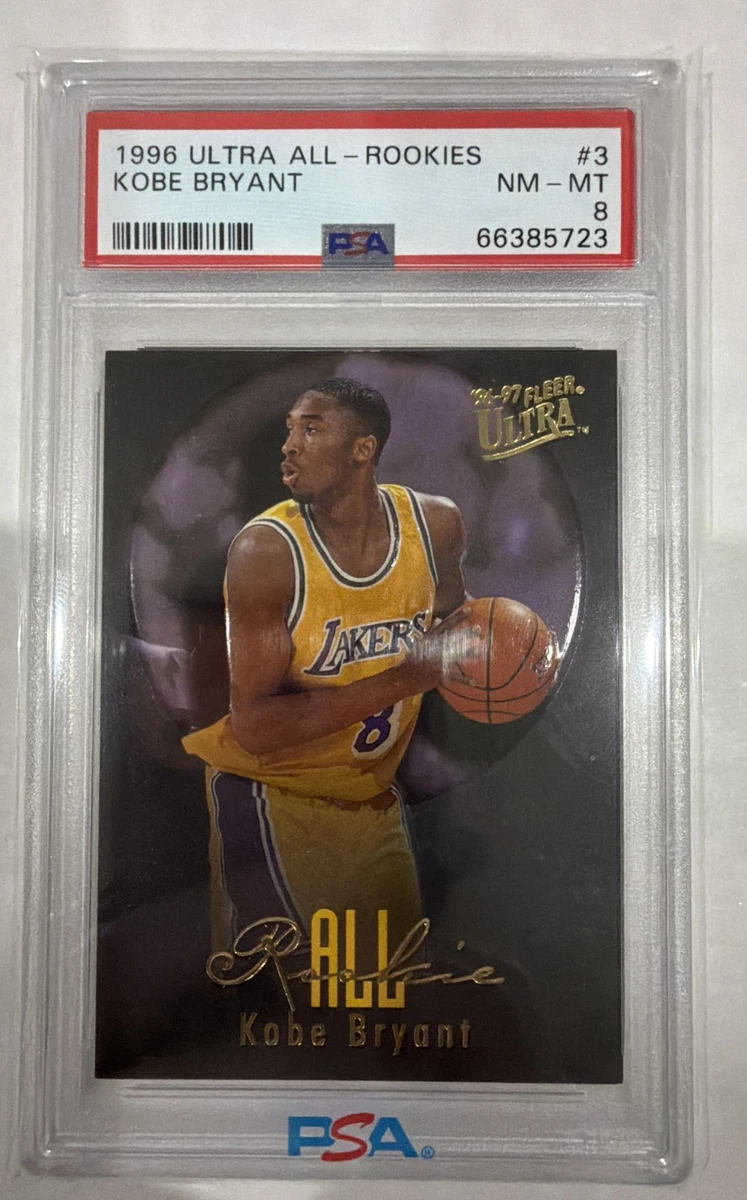 KOBE BRYANT 1996-97 EX RC PSA 8 コービー高騰中！ Kobe Bryant Basketball Grade 8 Rookie Sports Trading Cards