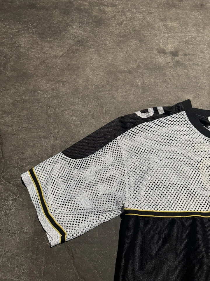 Винтажная футболка FUBU 05 XL белая черная желтая сетка хип-хоп Y2K - Изображение 2 из 4