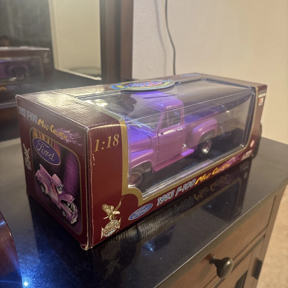 Ford F-100 1953 Road Legends escala 1:18 suave personalizado!!! PÚRPURA METALIZADO 92149 Foto 3 de 4