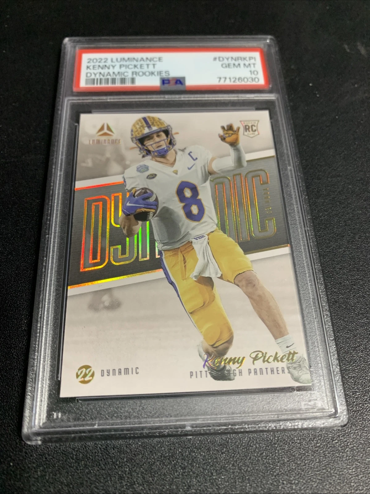 Kenny Pickett Panini Luminance Dynamic Rookies #DYNRKPI Base