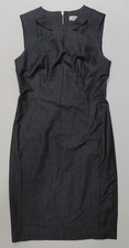 Calvin Klein Women's Dark Blue-Grey Chambray Dress Size 4