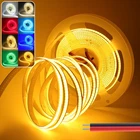 COB Continuous LED Strip Lights 5V Bendable Rope Smooth Lighting, Self-Adhesive