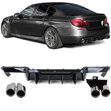Umbau Heckdiffusor + Endrohre Chrom passt f�r BMW F10 F11 520 523 525 528 530