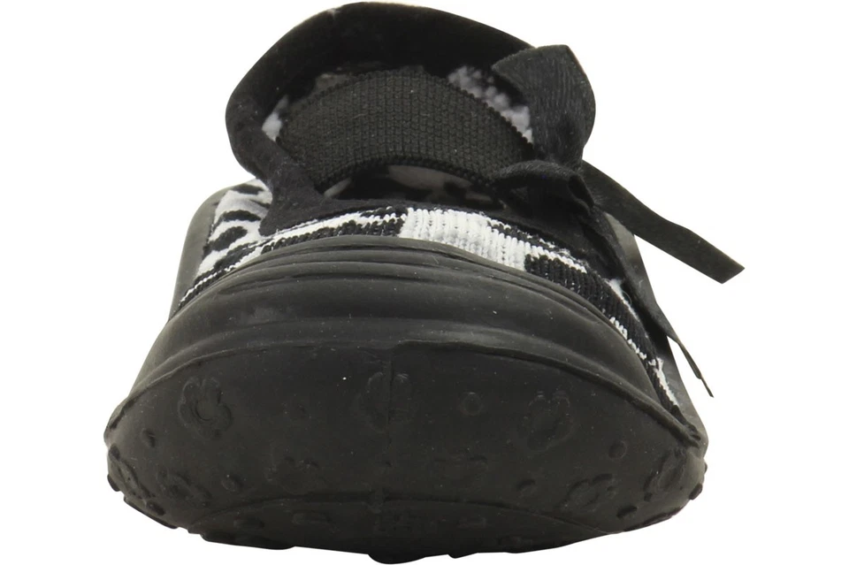 Sapatos Skidders infantil à prova de derrapagem Mary Jane preto leopardo - Imagem 3 de 4