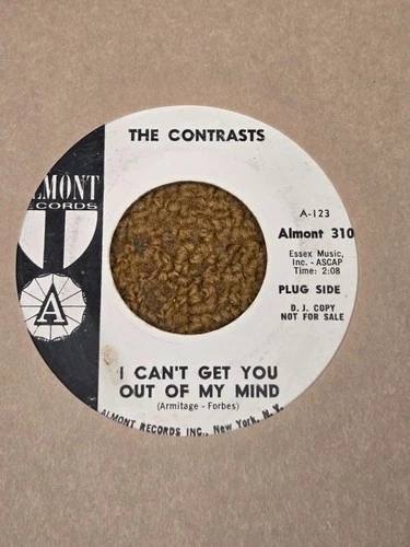 45 RPM Contrasts ALMONT  DJ 310 I can't get you out of my mind BEATLES TYPE VG