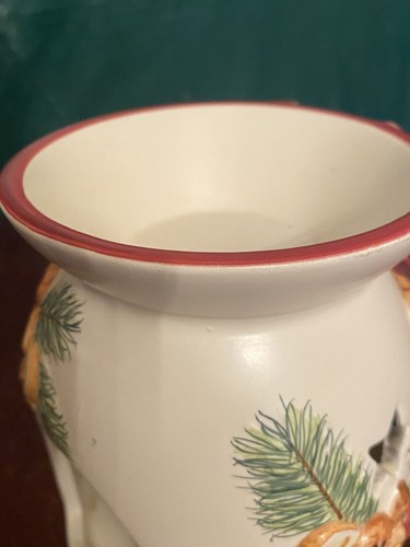 Vtg Yankee Candle Wax Warmer Gingerbread Men Ceramic Wax Melter Holidays Xmas - Picture 13 of 24