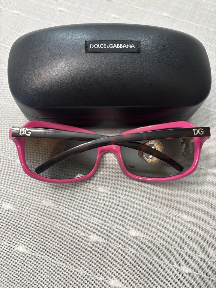 Gafas de sol para mujer Dolce & Gabbana rosa y caparazón de tortuga monturas lentes marrones Foto 2 de 4