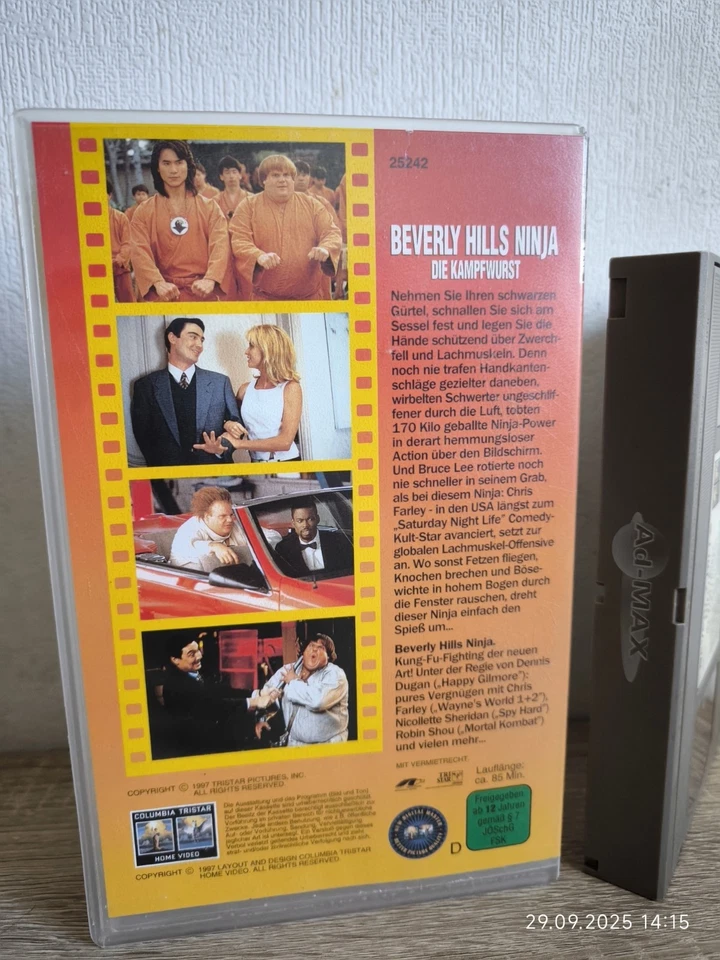 [VHS] ►BEVERLY HILLS NINJA - Die Kampfwurst (1997)◀︎ Chris Farley | GROSSBOX - Bild 2 von 4