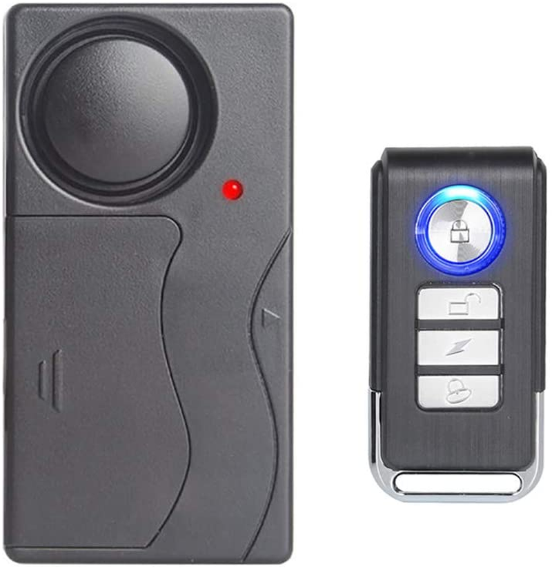 Wireless Vibration Alarm, Anti-Theft Burglar Alarm for Bicycle/ Bike/ Motorcycle