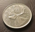 1969 Canada 25 Cents Elizabeth II Quarter Coin 25 Cent