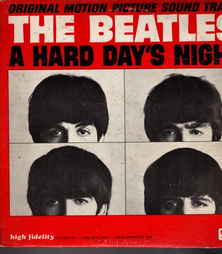 The BEATLES  on LP  " A HARD DAY'S NIGNT " rock "I cry instead" variant