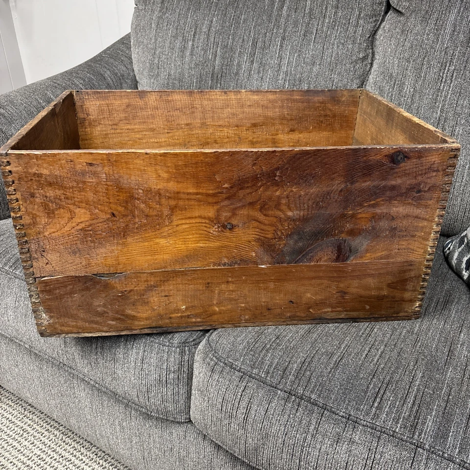 Large Vintage Wooden Crate A & P High Grade Matches The Great Atlantic & Pacific - Image 2 of 4