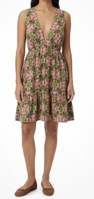 house of harlow green linen dress x REVOLVE Frederick Dress