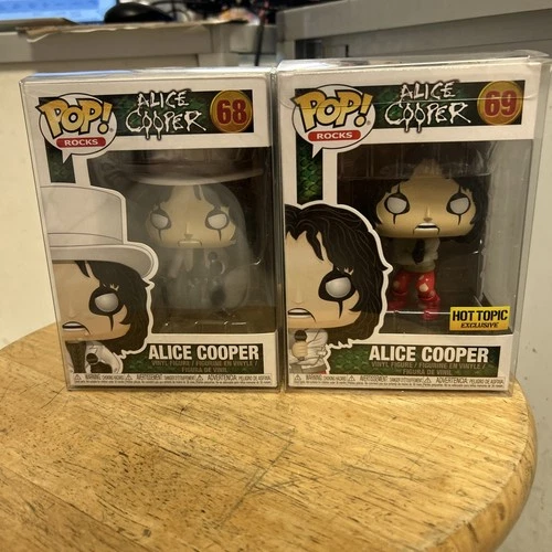 Funko Pop Rocks! ALICE COOPER # 68 & 69 * Bobblehead * HOT TOPIC EXCLUSIVE