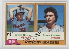 1981 Topps League Leaders Steve Stone Steve Carlton #5 HOF 1e6l