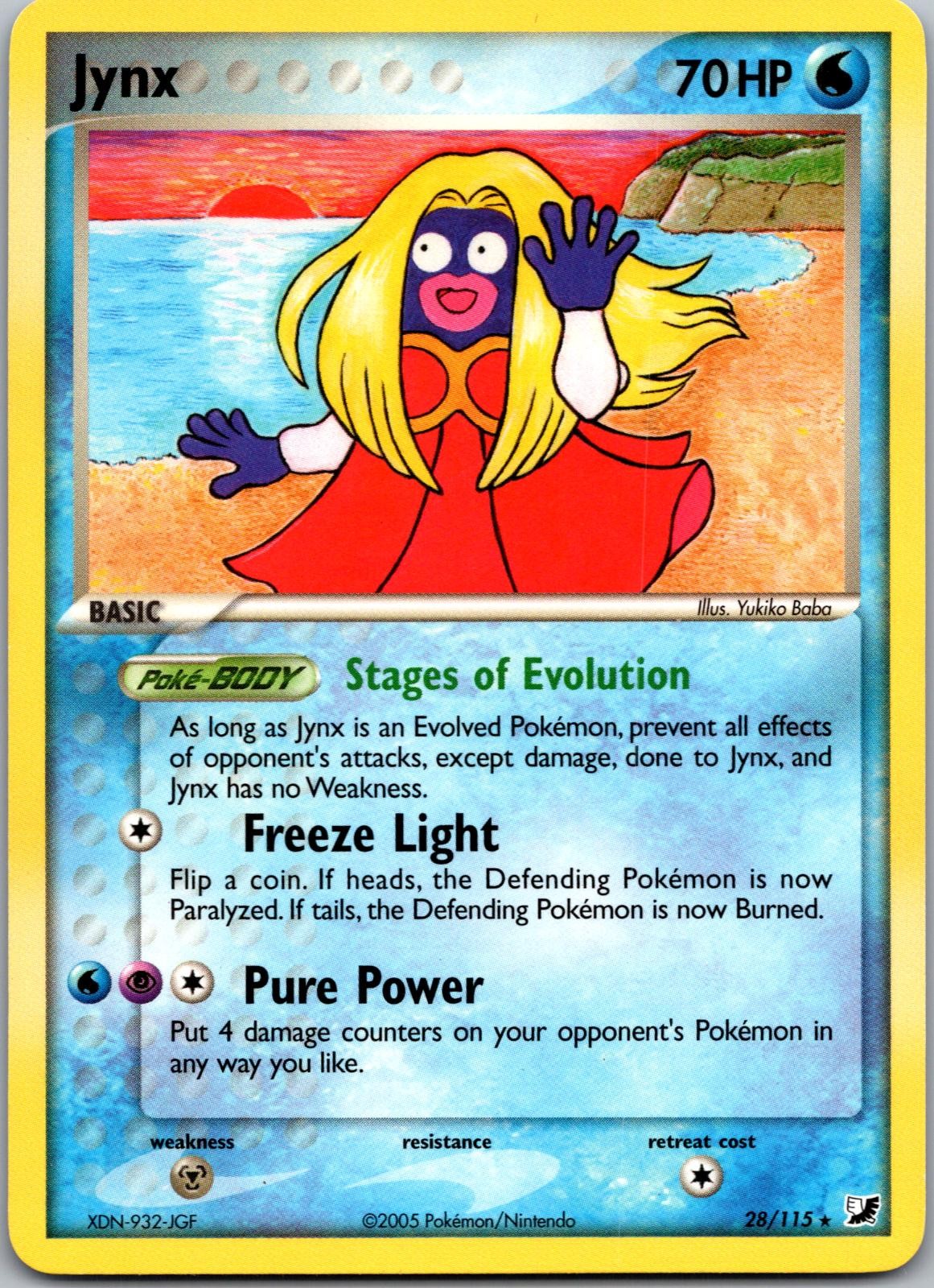 POKEMON JYNX 28/115 RARE UNSEEN FORCES NM/M