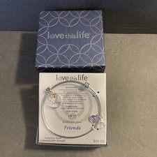 Love This Life  Friends  Stainless Steel Bang...