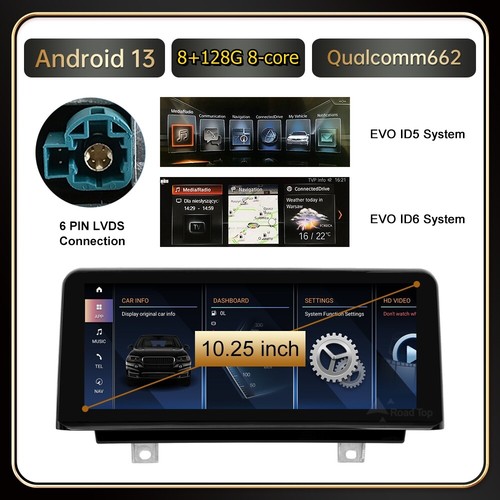 Radio de coche para BMW X1 F48 NBT EVO 12,3"" 4G Android 13 8+256 GB Carplay GPS Navi - Imagen 13 de 13