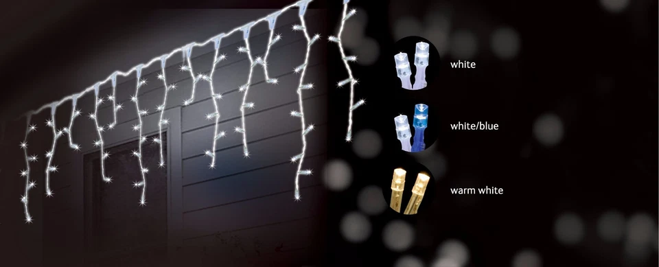 23.9M 960 LED SNOWING ICICLE CHRISTMAS WEDDING PARTY LIGHTS 8 FUNCTIONS - image 2 of 4