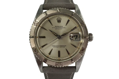 Rolex Rare Stainless Steel Turn-O-Graph Thunderbird 1625 Datejust c. 1964