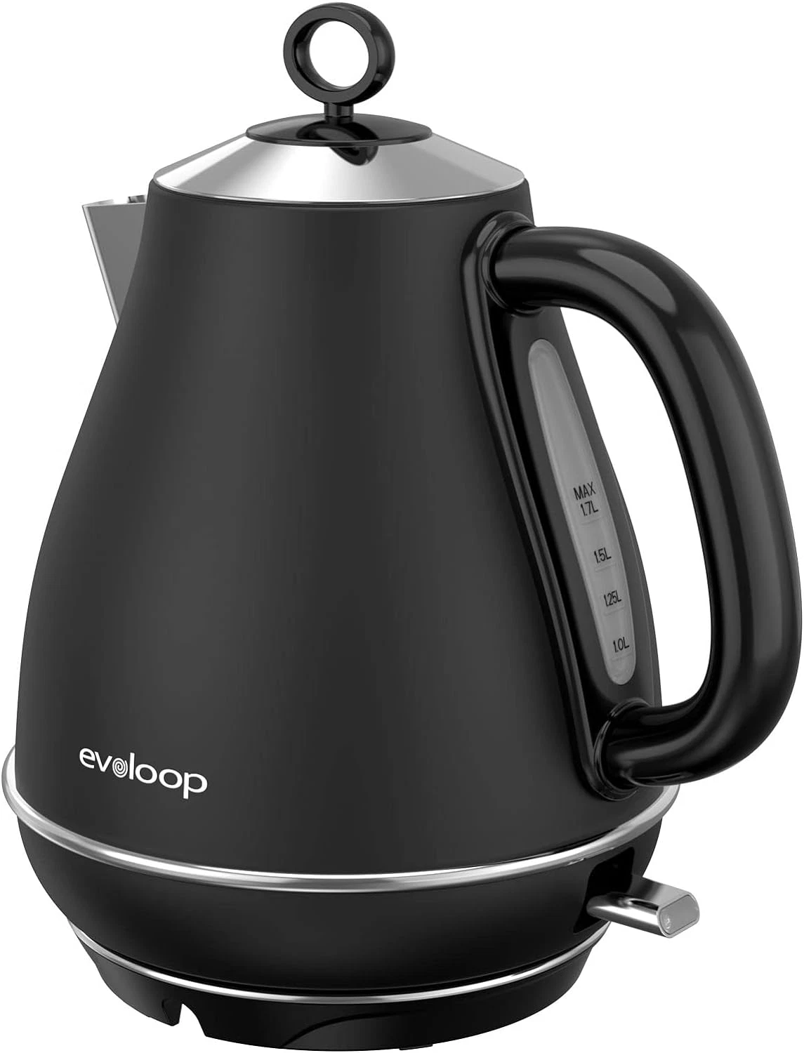 1.7L Stainless Steel Electric Kettle with Auto Shut-Off & Boil-Dry Protection