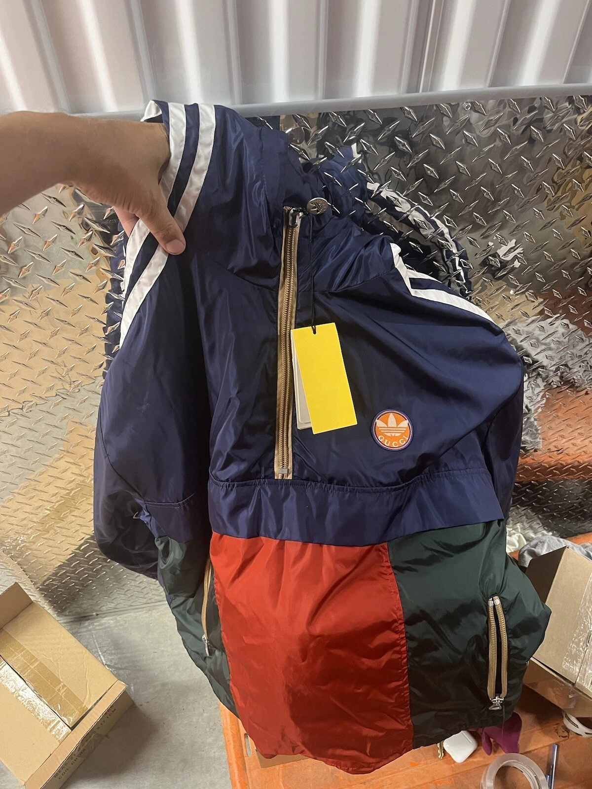 Giacca da uomo Gucci Adidas taglia 56 2xl web rossa verde blu