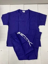 RMF Blue 6 Pcoket Scrub Set Size XL New