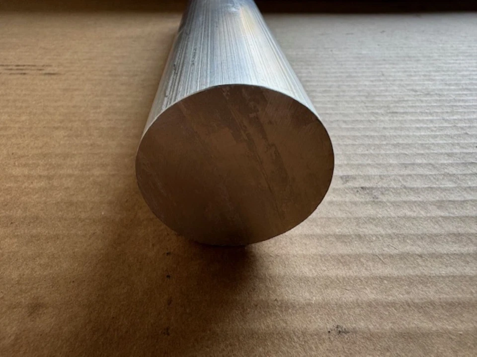 2" Diameter Aluminum 6061 Round Rod x 12" Long, Solid Extruded Bar - Image 3 of 3