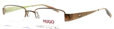 HUGO BOSS HG15603 BR Brown Womens Oval Half Rim Eyeglasses Frames 49-19-140 B:27
