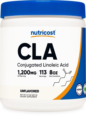 Nutricost CLA (Conjugated Linoleic Acid) 8oz (227g) Powder - Gluten Free