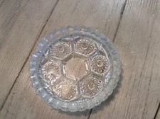 Vintage pressed glass ashtray