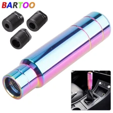 Neo Chrome Universal Aluminum Manual Car Gear Shift Knob Shifter Lever