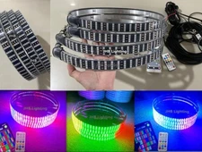 JHB 17.5" QUAD ROW Bluetooth Remote CHASING Flow Multi-function LED Wheel Lights