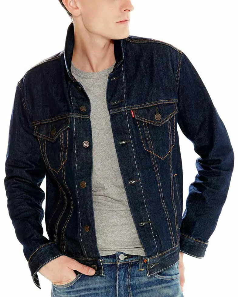 Levi's Men's The Trucker Jacket, Violet Indigo, Large - Mens world