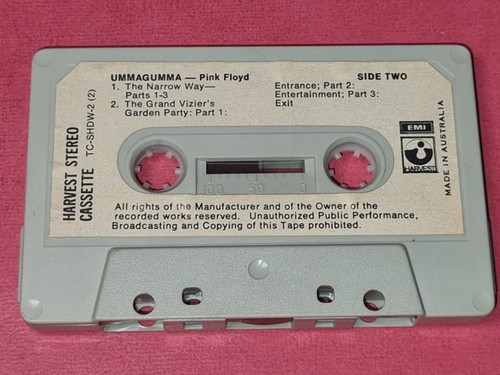 PINK FLOYD - 'Ummagumma' AUDIO CASSETTE TAPE IN VGC (J Card Marked - See Pics) - Picture 4 of 5